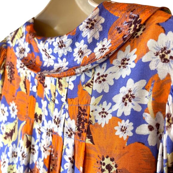 FP Sugar Crush Floral Mini Dress in Lavender & White & Orange Floral Print Small - Picture 12 of 16